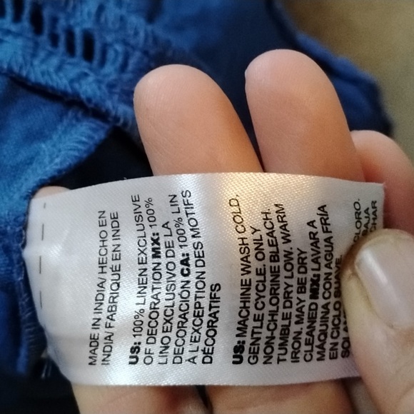 Chicos Linen Tiered Maxi Dress, Size 12-14 - Picture 8 of 8